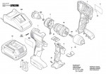 Bosch 3 601 JK3 101 GSB 185-LI Cordl Perc Screwdr Spare Parts